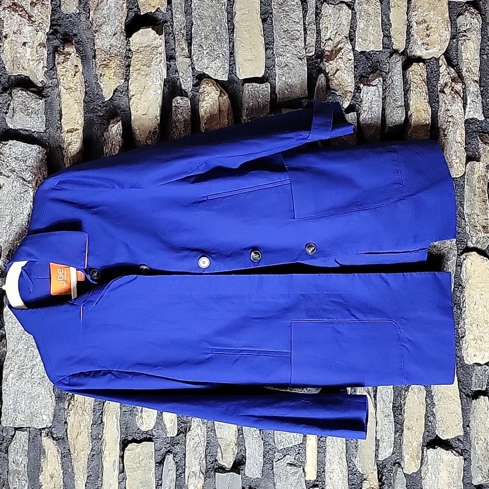 Women's Joe Fresh trench coat for fall or spring royal blue size small